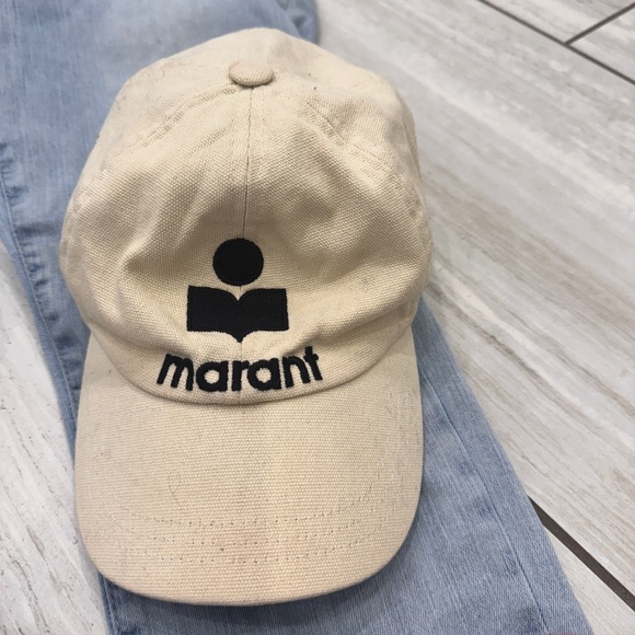 Isabel Marant Accessories - Isabel Marant Cream Cap with Black Logo